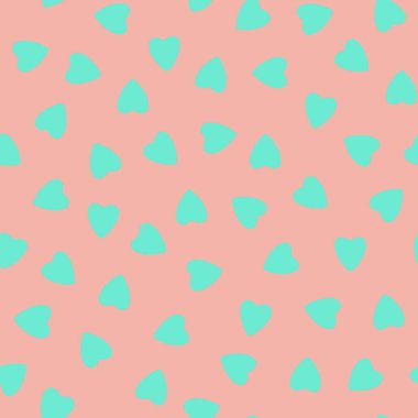 Basit, pürüzsüz bir şablon, küçük kalp siluetlerinden yapılmış sonsuz kaotik doku. Sevgililer Günü, anneler günü geçmişi. Paskalya, düğün, hatıra defteri, hediye paketleme kağıdı için harika..