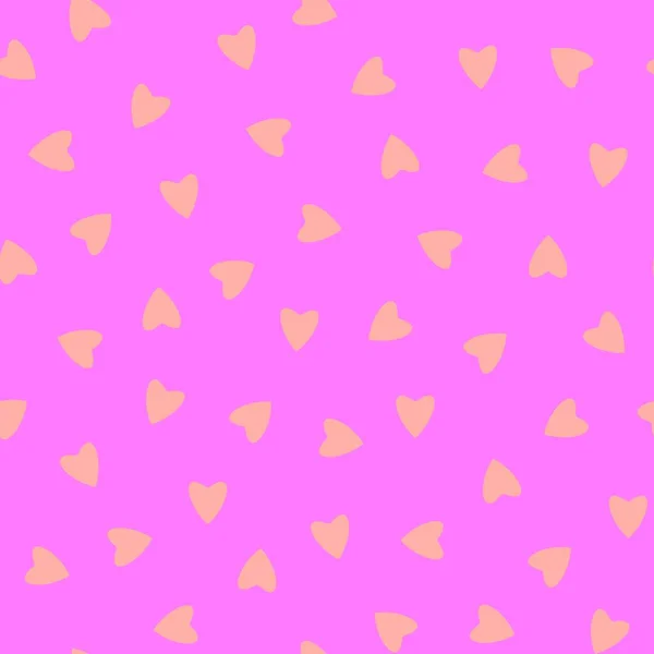 Simple Hearts Seamless Pattern Endless Chaotic Texture Made Tiny Heart — Stock Photo, Image