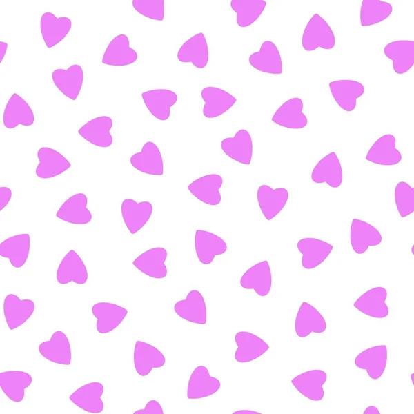 Simple Hearts Seamless Pattern Endless Chaotic Texture Made Tiny Heart — стоковое фото