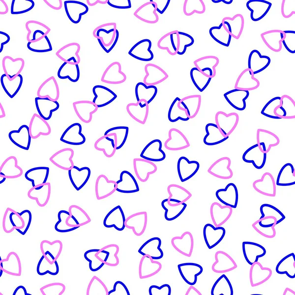 Einfache Herzen Nahtlose Muster Endlose Chaotische Textur Aus Winzigen Herzen — Stockfoto