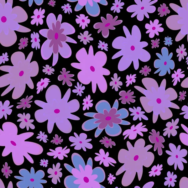 Trendy Fabric Pattern Miniature Flowers Summer Print Fashion Design Motifs — 스톡 사진