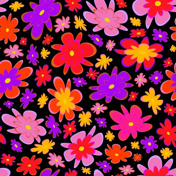 Trendy Fabric Pattern Miniature Flowers Summer Print Fashion Design Motifs — стоковое фото