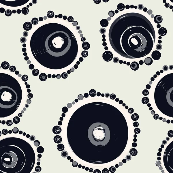 Geometric Seamless Pattern Texture Perfectly Contacting Nested Circles Different Size — стоковое фото