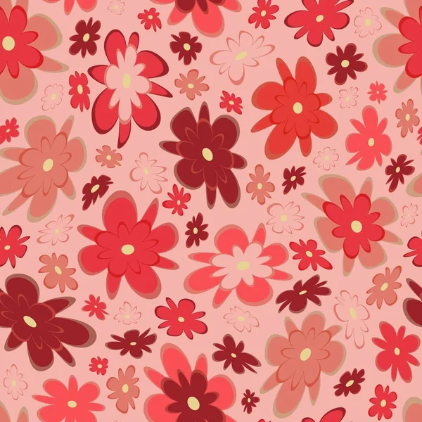 Trendy Fabric Pattern Miniature Flowers Summer Print Fashion Design Motifs — 스톡 사진