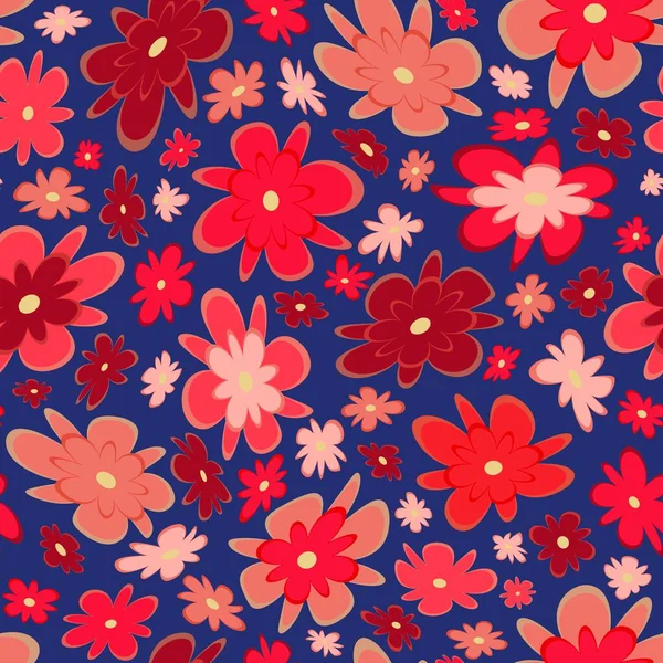 Trendy Fabric Pattern Miniature Flowers Summer Print Fashion Design Motifs — Stock Photo, Image