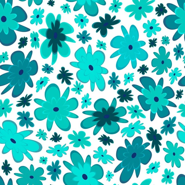 Trendy Fabric Pattern Miniature Flowers Summer Print Fashion Design Motifs — стоковое фото