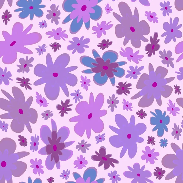 Trendy Fabric Pattern Miniature Flowers Summer Print Fashion Design Motifs — 스톡 사진