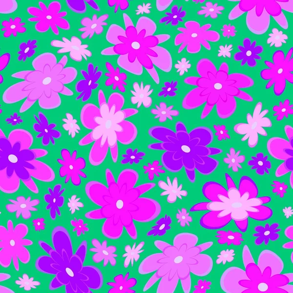 Trendy Fabric Pattern Miniature Flowers Summer Print Fashion Design Motifs — Stock Photo, Image