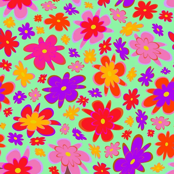 Trendy Fabric Pattern Miniature Flowers Summer Print Fashion Design Motifs — стоковое фото