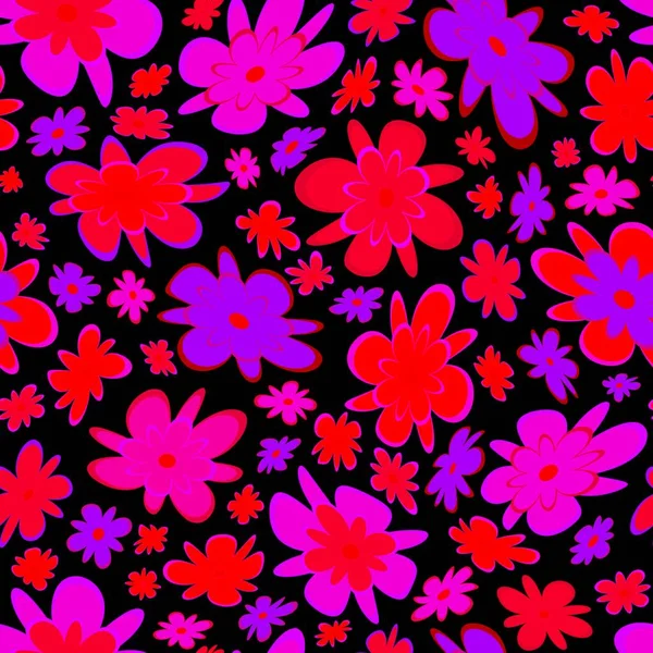 Trendy Fabric Pattern Miniature Flowers Summer Print Fashion Design Motifs — 스톡 사진