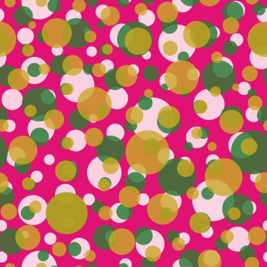 Renkli toplarla soyut ve pürüzsüz desenler. Arka plan soyutlaması için üstüste binen renkli noktalar. Polka noktaları süslemesi. Davetiye, poster, kart, el ilanı, afiş, tekstil, kumaş için iyi..