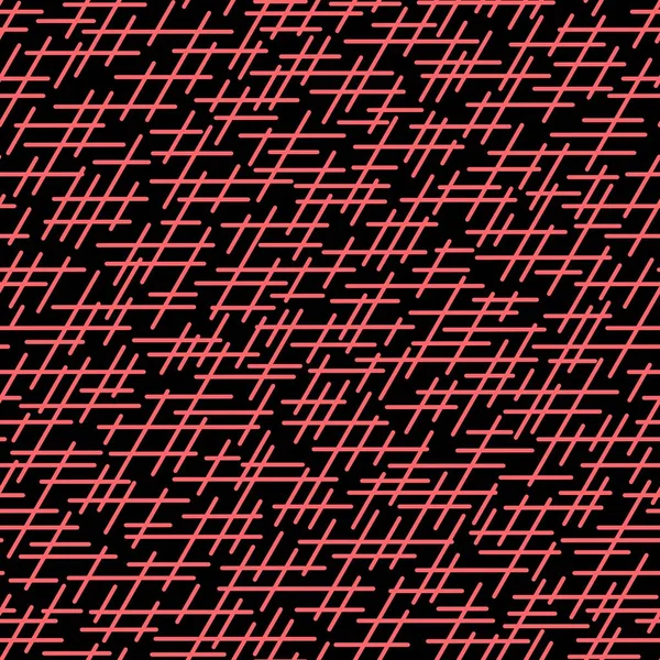 Randomly crossing lines making pattern.Chaotic short lines seamless pattern,chips and sticks modern repeatable motif.Good for print, textile,fabric, background, wrapping paper.Pink black colors.