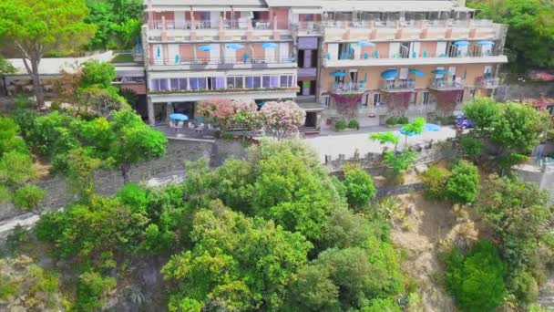 Monterosso Dos Cinco Aldeia Velha Mais Popular Cinque Terre Vinhedos — Vídeo de Stock