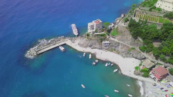 Monterosso Aldeia Província Spezia Que Faz Parte Região Liguria Vista — Vídeo de Stock