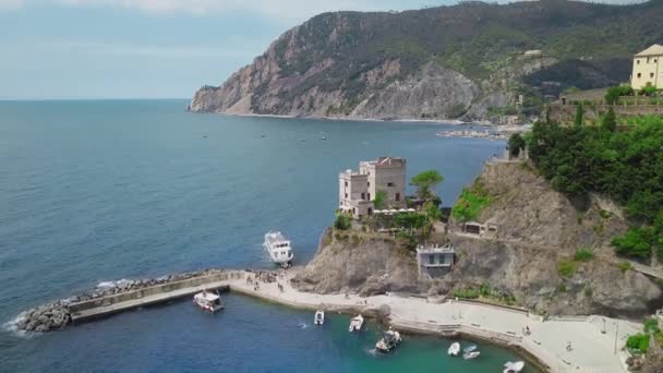 Monterosso Provinsen Spezia Som Del Regionen Ligurien Visa Arkitekturen Den — Stockvideo