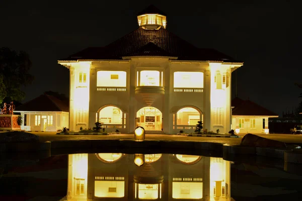 Bekasi Indonesia Diciembre 2020 Museo Historia Bekasi Tambun Por Noche — Foto de Stock