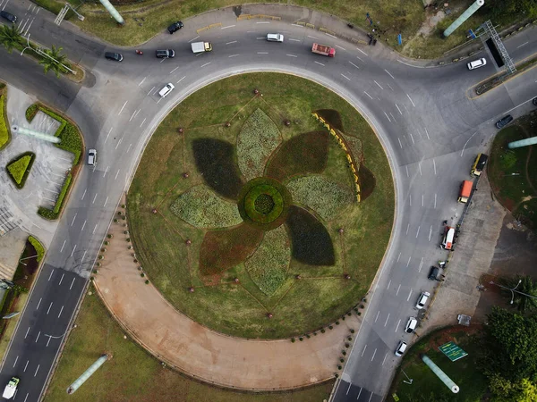 Vista Aérea Grandwisata Bekasi Builidings Parque Fundo Rotunda Jakarta Indonésia — Fotografia de Stock