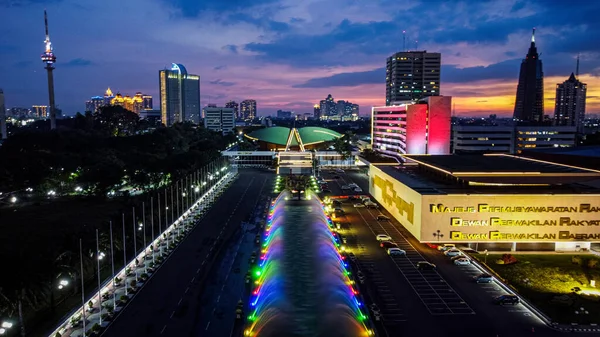 Aerial Drone View Indonesia Parliament Complex Which Also Known Dpr — Stock Photo, Image