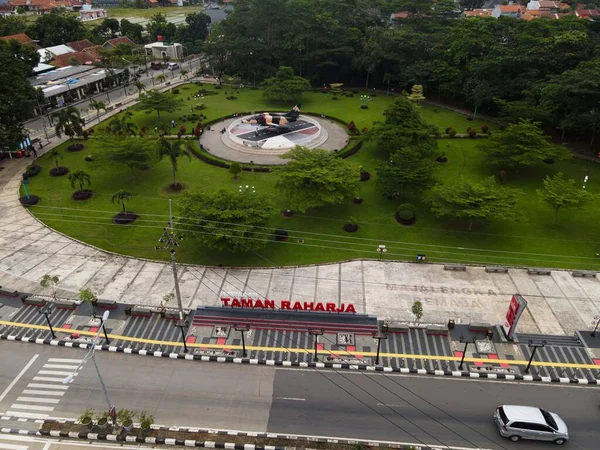 Luftaufnahme Militärischer Kampfflugzeuge Mit Hoher Geschwindigkeit Raharja Park Majalengka Indonesien — Stockfoto