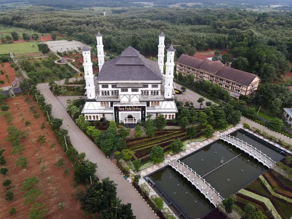 Tajug Gede Cilodong Mosque Panorama View Largest Mosque Purwakarta Ramadan — Stock Photo, Image