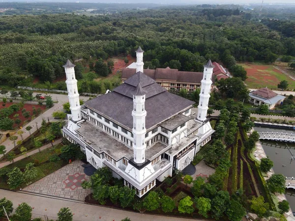 Tajug Gede Cilodong Mosque Panorama View Largest Mosque Purwakarta Ramadan — Stock Photo, Image