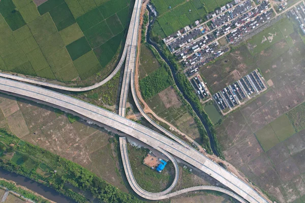 Vista Aérea Del Nuevo Sitio Construcción Carreteras Bekasi Bekasi Indonesia —  Fotos de Stock