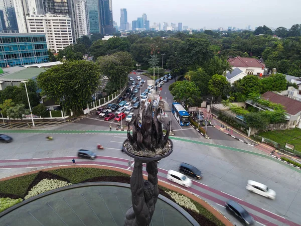 Jakarta Indonesia May 2021 Повітряний Вид Пам Ятник Розвитку Молоді — стокове фото