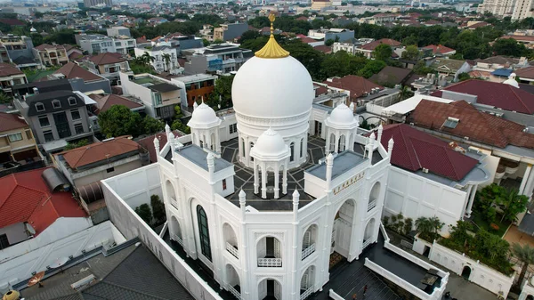 Pemandangan Udara Masjid Ramlie Musofa Modern Jakarta Kemayoran Dengan Pemandangan — Stok Foto