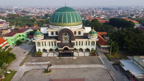 Pemandangan Udara Masjid Modern Yang Indah Bekasi Bekasi Indonesia Mei — Stok Foto