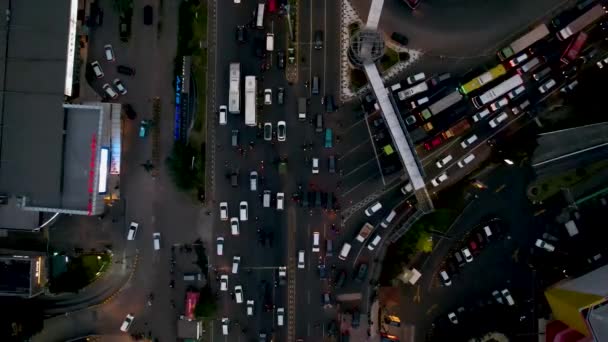 Stau Auf Den Verschmutzten Straßen Von Bekasi Hat Die Höchste — Stockvideo