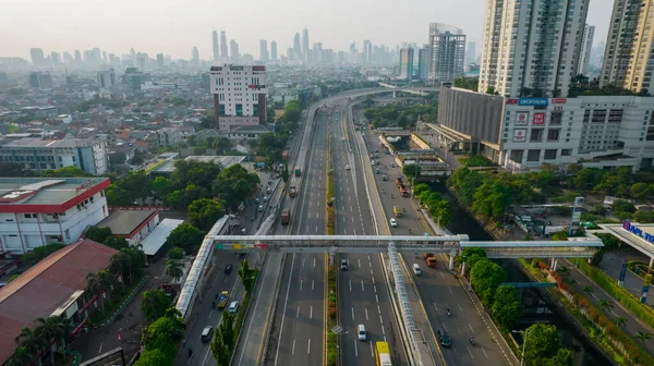 Parklands Bakan Jakarta Nın Panoramik Fotoğrafının Havadan Görüntüsü Muhteşem Bir — Stok fotoğraf