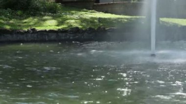 Benevento Villa Comunale 'de bir çeşme döküm