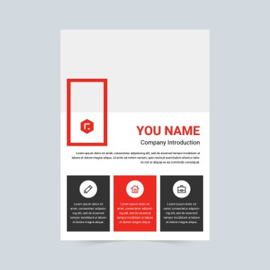 Basit vektör şirketi kartviziti şablonu