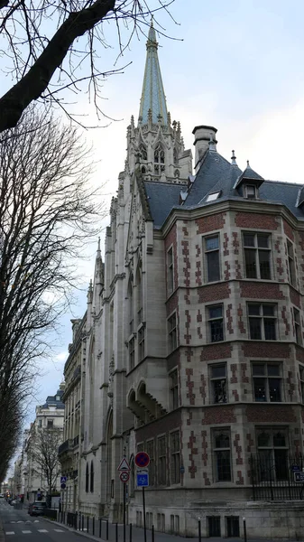 París Francia Diciembre 2020 Edificio Religioso Iglesia Americana París Del — Foto de Stock