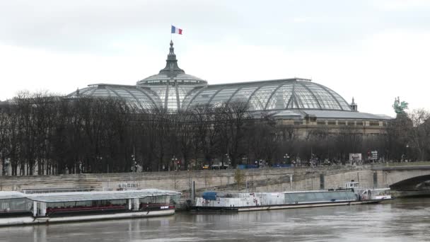 París Francia Diciembre 2020 Vista Del Techo Cristal Del Grand — Vídeos de Stock