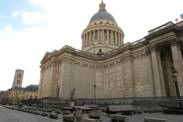 Paryż Francja Grudnia 2020 Zabytkowy Pomnik Kościół Panteonu Nekropolia Xviii — Zdjęcie stockowe