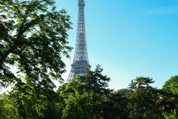 Παρίσι Γαλλία Ιουνίου 2021 Άποψη Του Πύργου Του Άιφελ Ένα — Φωτογραφία Αρχείου