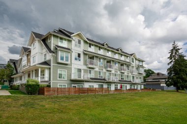 Vancouver 'daki Modern Apartman Binaları, British Columbia, Kanada