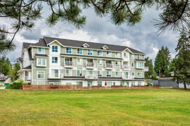 Vancouver 'daki Modern Apartman Binaları, British Columbia, Kanada