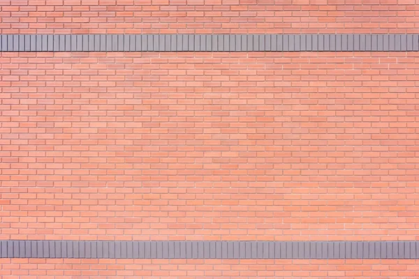 Mattone rosso muro astratto sfondo texture con due corsie — Foto Stock