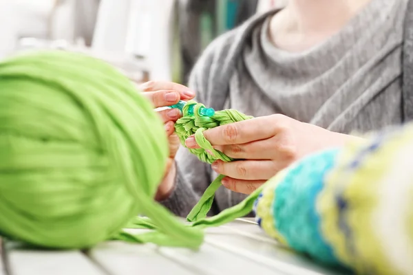 Häkeln. Handarbeit. — Stockfoto