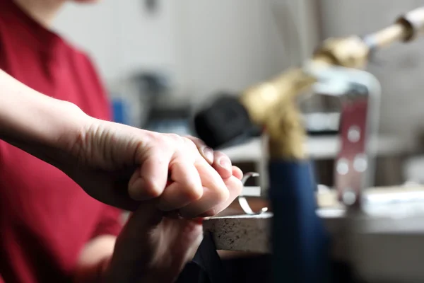 Joyería bajo petición. Hecho a mano — Foto de Stock