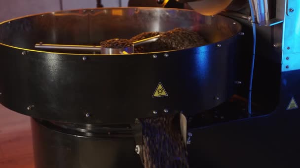 Roasting Coffee Process Roasting Coffee Oven Coffee Roaster Coffee Roaster — Stock Video