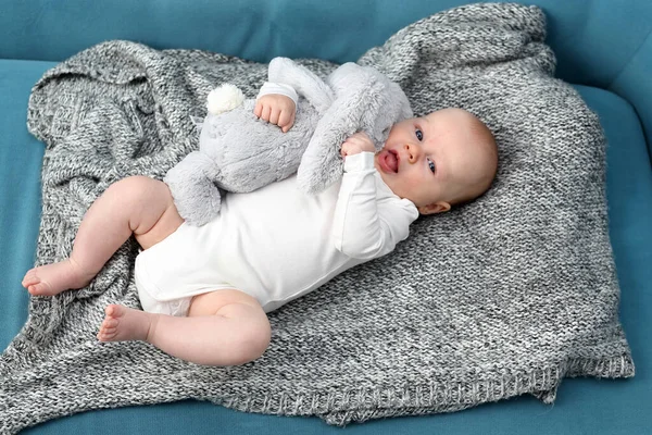 Nouveau Petit Bébé Adorable Portrait Enfant — Photo