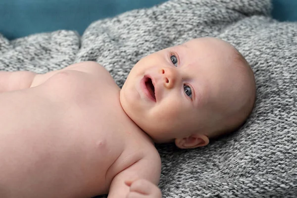 Recién Nacido Pequeño Bebé Dulce Retrato Niño — Foto de Stock