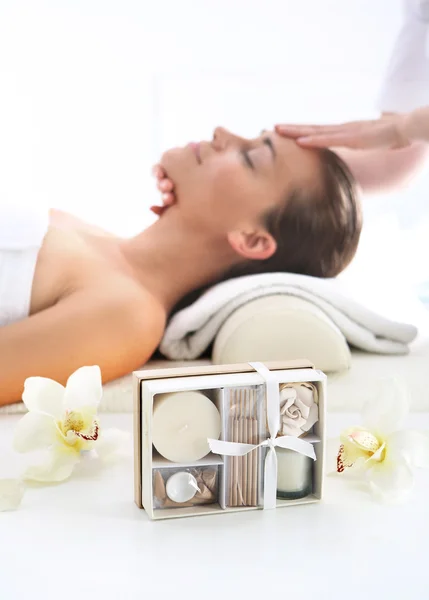 Spa, Cosmetic - woman at massage — Stock Photo, Image