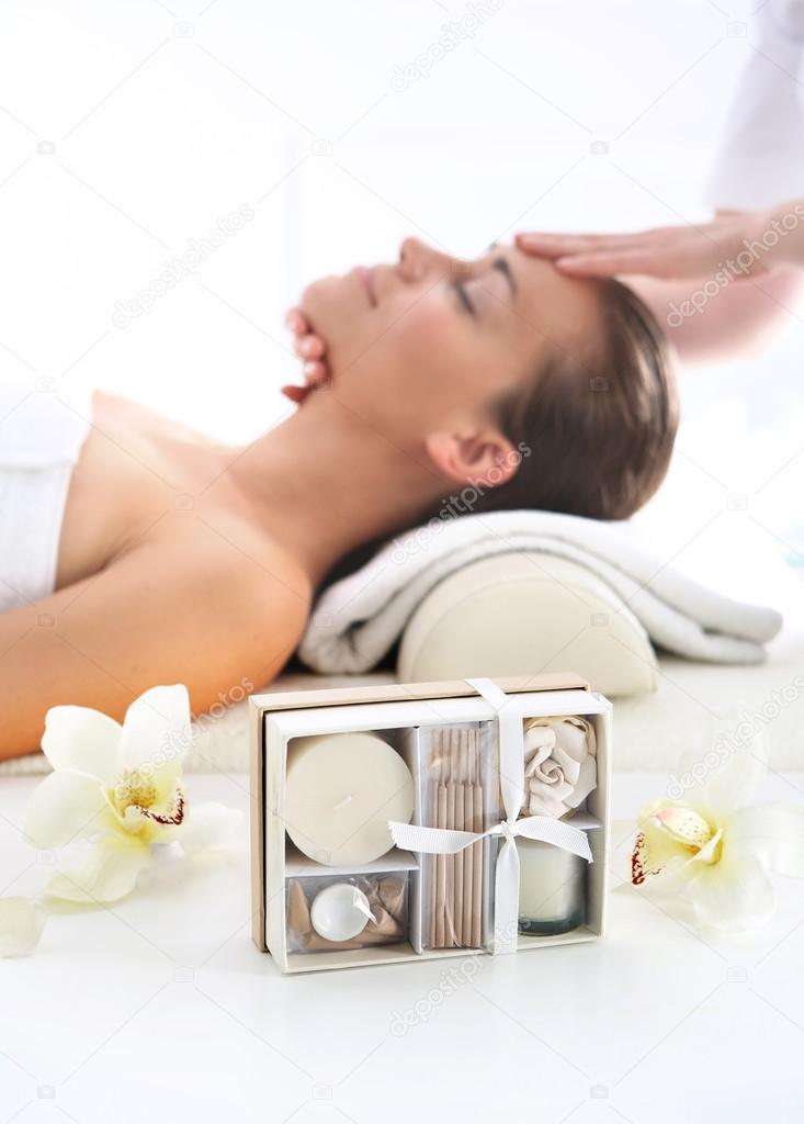 Spa, Cosmetic - woman at massage