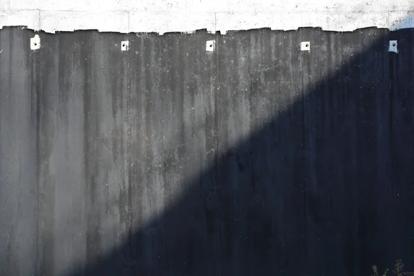 Concrete wall, part of highway construction — Stock Photo, Image