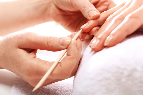 Gezond, goed verzorgde nagels, natuurlijke schoonheid — Stockfoto