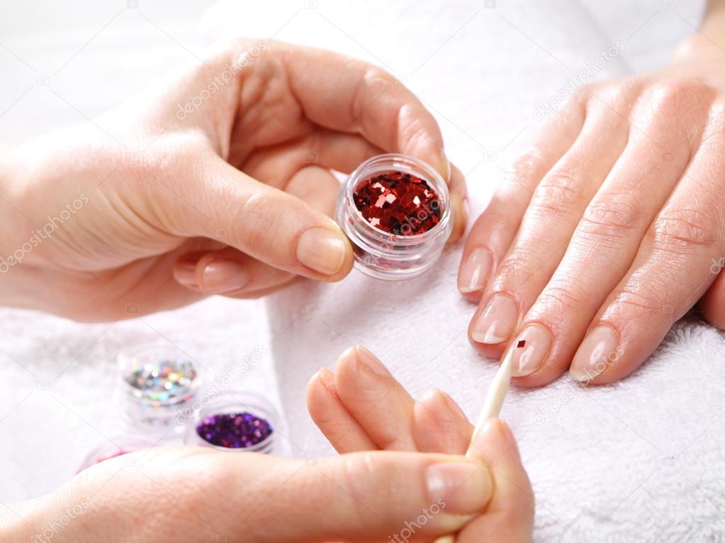 Manicure, nail decorating